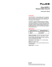 Thumbnail of document Manual - 700PRV-1 Pressure Relief Valve Kit
